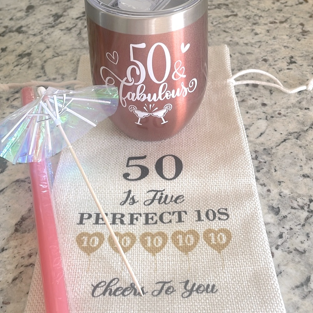 50th Birthday 2 Piece Set! 🥳🍬🍡🎂